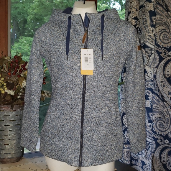 Roxy Jackets & Blazers - NWT ROXY Doe Technical Zip-Up Hoodie Jacket XS
